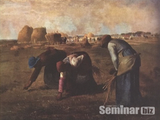 ▲ (그림 1) 이삭 줍는 여인들. 장 프랑수아 밀레. 1857년