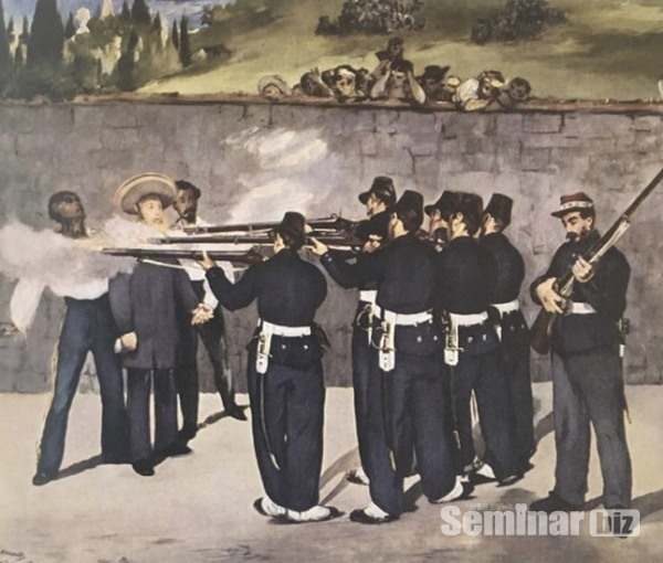 ▲ (그림 3) 막시밀리안 황제의 처형. 에두아르 마네. 1867년