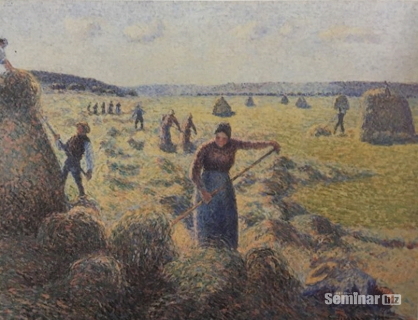 ▲ (그림 4) 에라의 건초 수확. 카미유 피사로. 1887년
