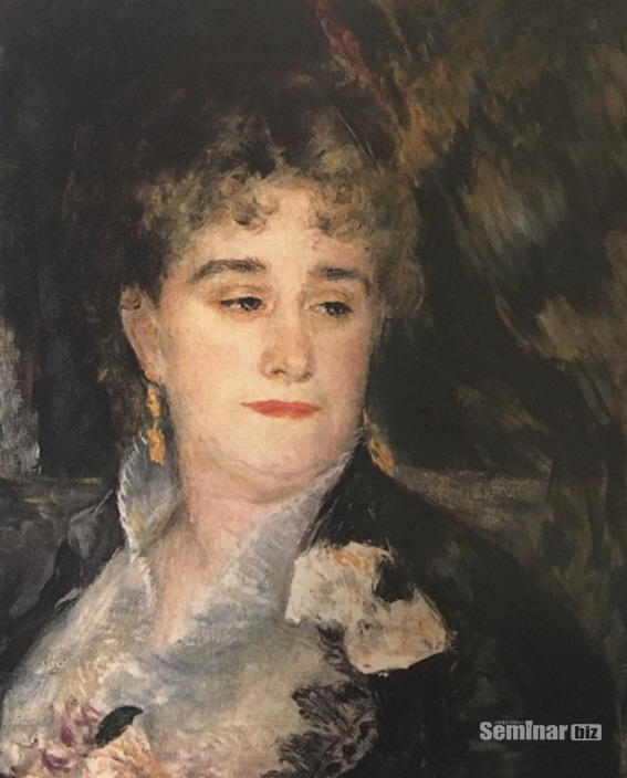 (그림 4) 조르주 샤르팡티에 부인. 피에르 오귀스트 르누아르. 1876~1877년