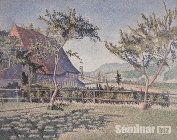 (그림 5) 콩블레 성의 목초지. 폴 시냐크. 1886년