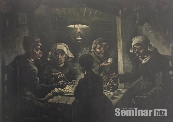 (그림 4) 감자를 먹는 사람들. 빈센트 반 고흐. 1885년