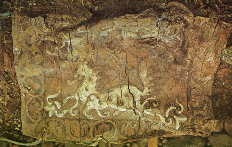 그림 1 : 천마도, 신라, 5~6세기 경, 경주 155호분 출토, 국립중앙박물관소장