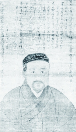그림❻ 안향 초상, 고려, 1318년, 순여소수서원 소장