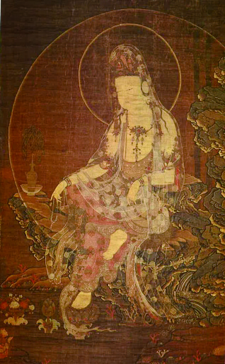 그림❶ 서구방, 양류관음반가상, 고려, 1323년, 견본채색