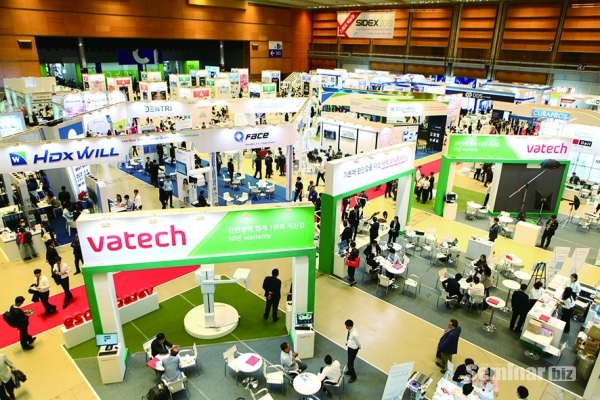 지난 해 시덱스 부스전경