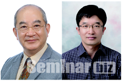 김진 회장(좌), 권기탁 원장(우)