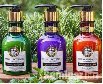 영국의 마그놀리아 함유 ‘로얄보타닉 테라피’ 펌핑 치약