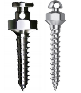 △ 기존 미니스크류(좌)와 새롭게 개발된 신형 미니스크류(우)