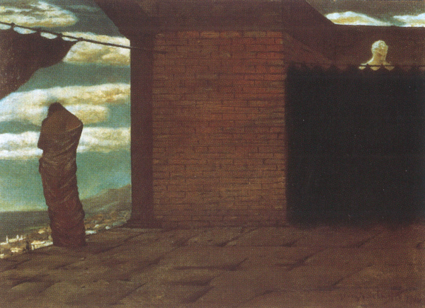 조르조 데 키리고, 신탁의 수수께끼, 1910, 캔버스에 유채, 42x61cm, 개인 소장