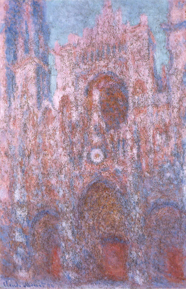 [루앙 대성당, 잿빛과 장밋빛의 교향곡 ] 1892-94, 캔버스에 유채, 100×65cm, 카디프 웨일스 국립 박물관