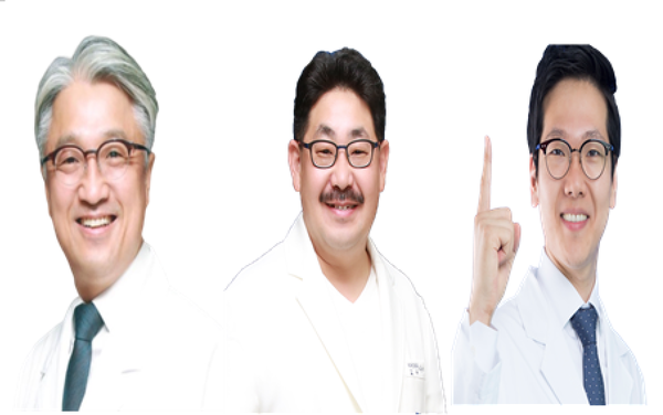 (좌부터)천세영 원장, 이준석 교수, 이인우 원장