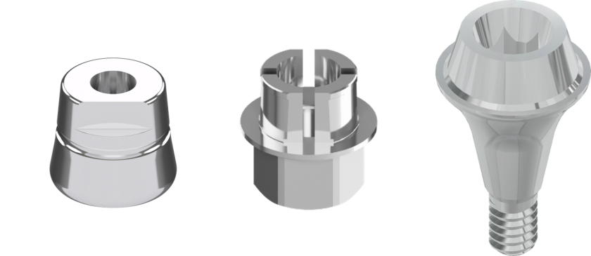 Fig. 2. Highness Scan body, Link, Base abutment