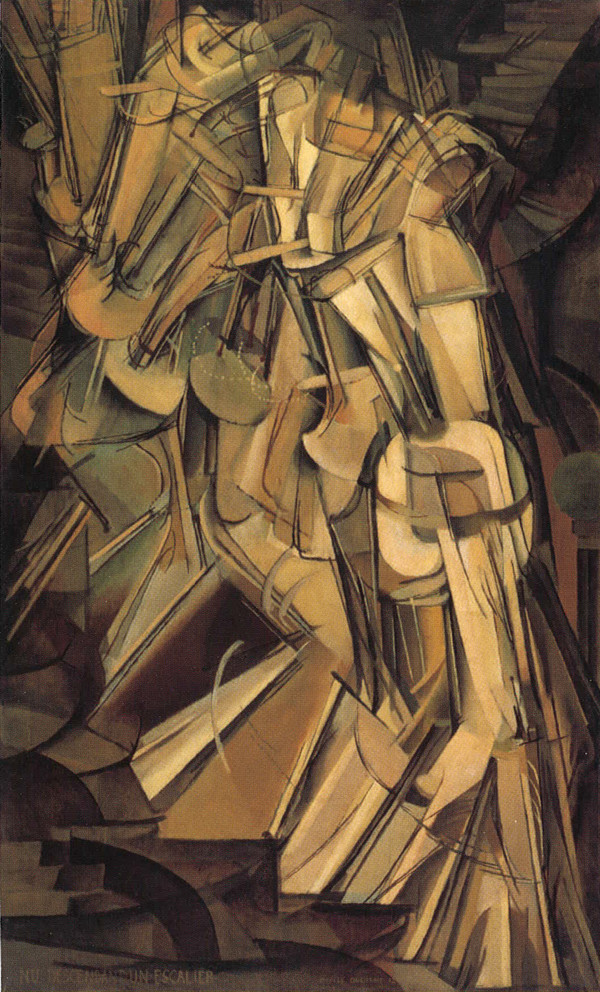 [계단을 내려오는 누드 No. 2 ] 1912, 캔버스에 유채, 146×89cm, 필라델피아 미술관