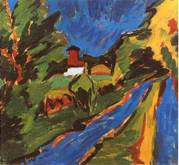 [당가스트 풍경] , 1910, 캔버스에 유채, 76×84cm, 암스테르담 시립미술관