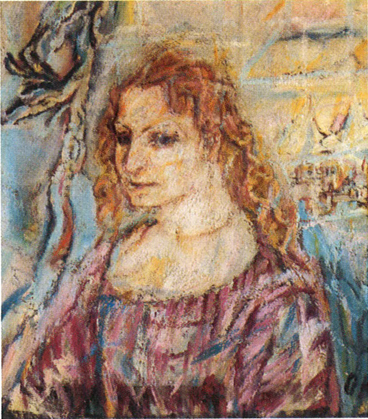 [알마말러의 초상 ], 1912-13, 캔버스에 유채,62×5 6cm, 도쿄 국립현대미술관