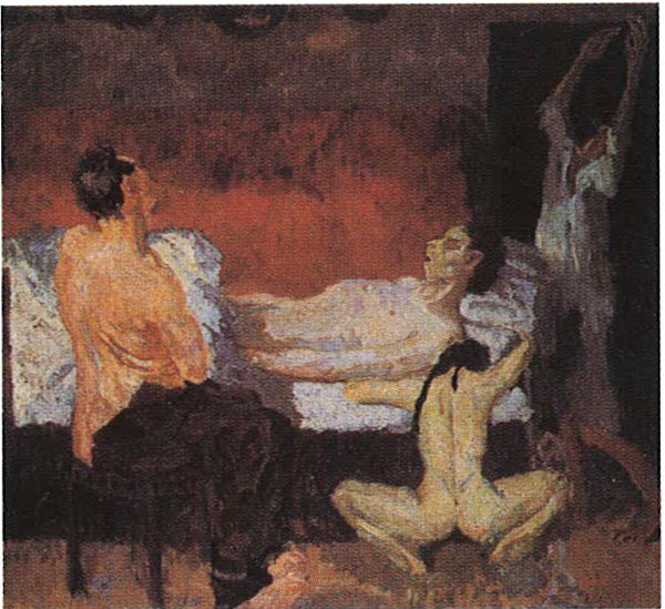 [죽음의 위대한 장면], 1906,캔버스에 유채, 131×141cm, 바이에른 국립 회화 컬렉션, 뮌헨 국립 근대 미술관