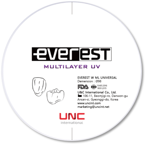 주)네오바이오텍, EVEREST Multilayer UV 지르코니아 블록
