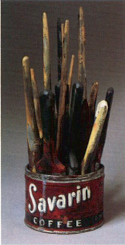 채색한 청동(사바린), 1960, 청동에 유채, 34.5/20.5cm 직경, 화가개인소장