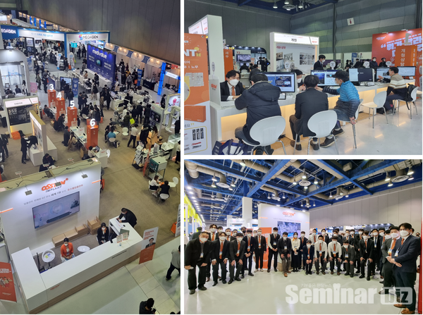 시진은 지난해 ‘DENTEX 2022’ 오스템임플란트 부스.