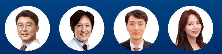 강익제 원장                            김성택 교수                   진상배 원장                   장은진 이사 