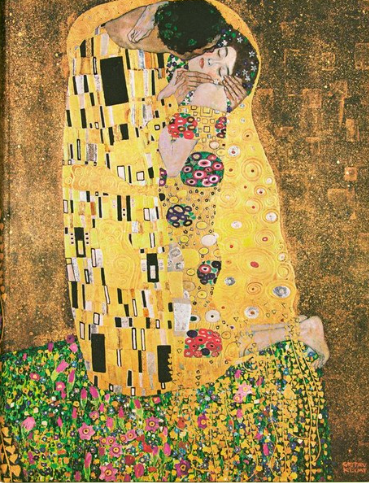 「키스」 1907~1908년, 캔버스에 유채, 180/180cm , 빈오스트리아 미술관