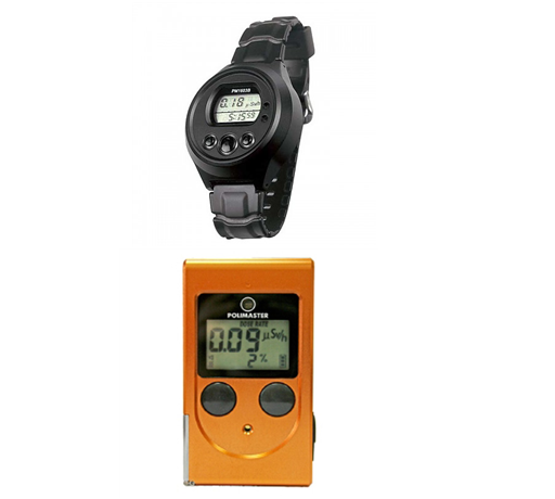 원전 등의 방사선작업 종사자들이 사용하는 능동형 선량계(전자선량계)