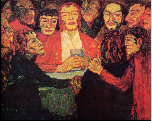 에밀놀데, 최후의 만찬  1909년, 캔버스에 유채, 86/107cm 코펜하겐국립미술관