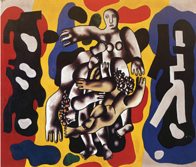 페르낭레제,  다채롭게 잠수하는 사람들 1941년, 캔버스에 유채, 222.8/192.5cm , 시카고미술관