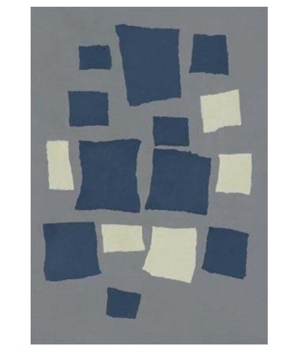 우연의 법칙에 따라 배치된 사각형들의 콜라주  1916~1917년 48.6/34.6cm 뉴욕현대미술관