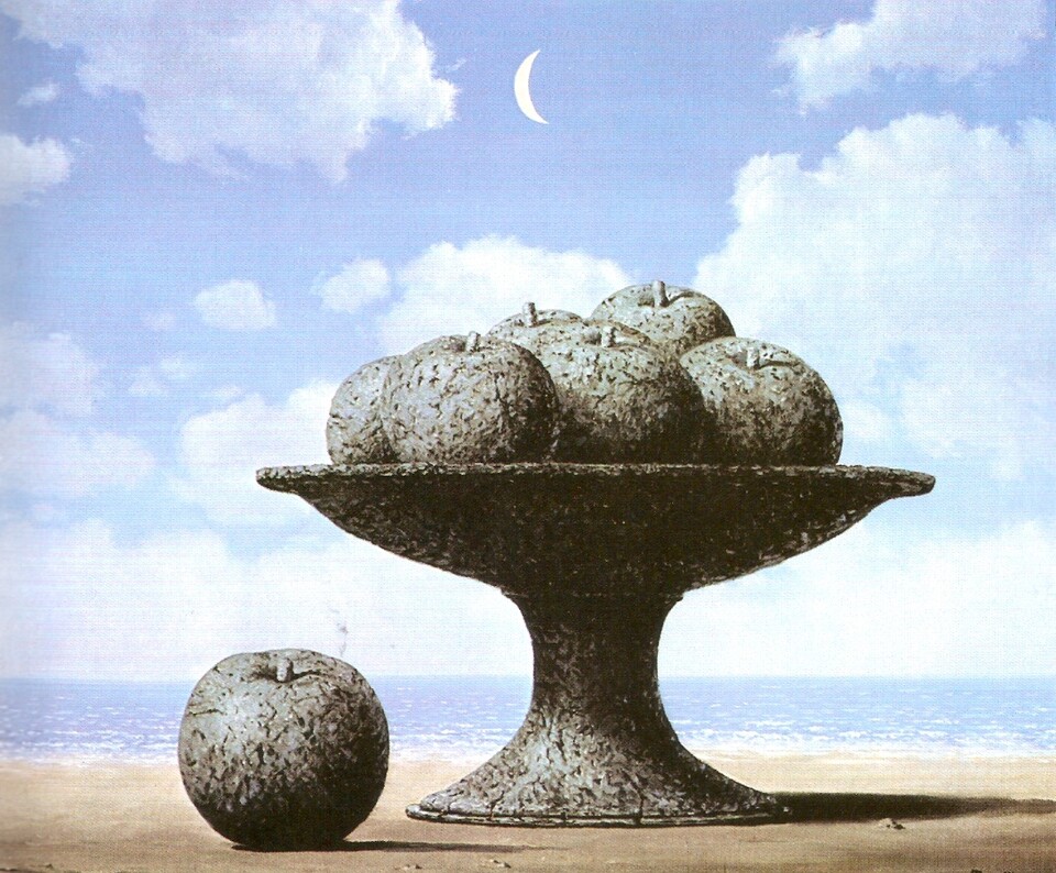 「무질서의 기쁨」, 르네 마그리트, 1966년, 벨기에 브뤼셀 마그리트 미술관 소장