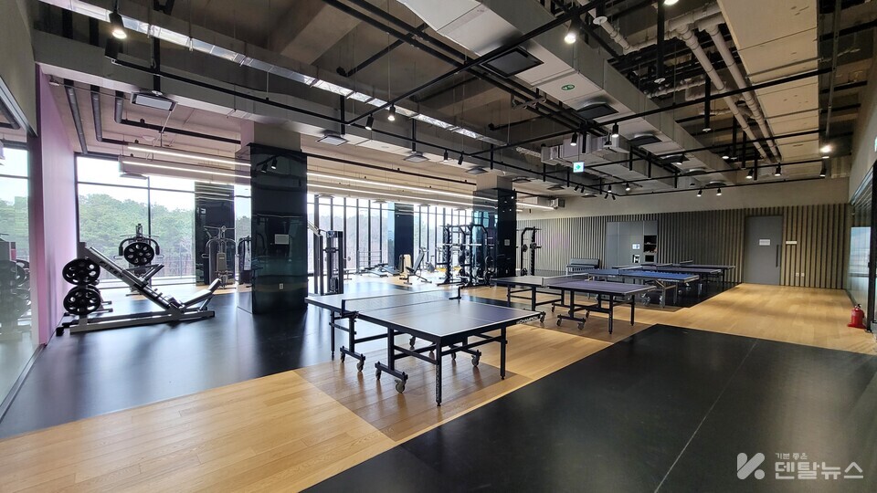 덴티움 직원을 위한 체력단련실