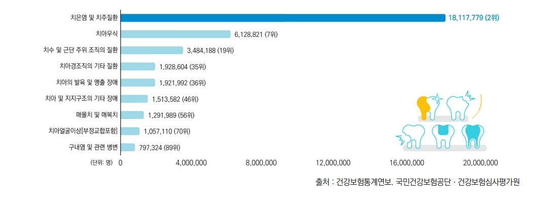 치과질환 건강보험 다빈도 상병