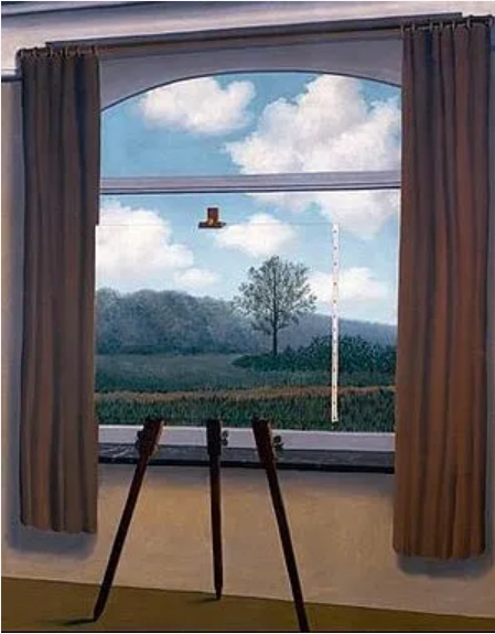 그림 2 인간의 조건 , 1935년, 캔버스에 유채, 100/ 81cm , 개인소장