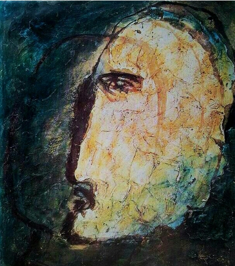 인질 1944년 캔버스위에 석고 과슈  72.5/59.5 cm