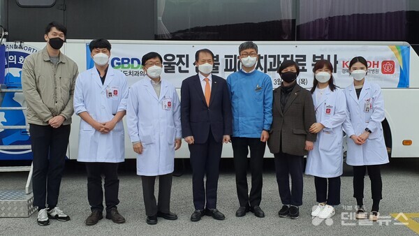 2022년 3월 울진 산불피해 지원 당시 모습