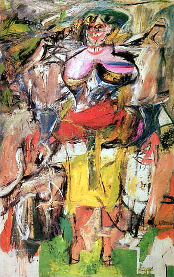 여인과 자전거 1953년 캔버스에 유채194.3/124,5cm,휘트니미술관