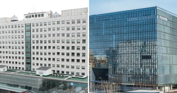 좌측부터 이대목동병원, 이대서울병원 전경