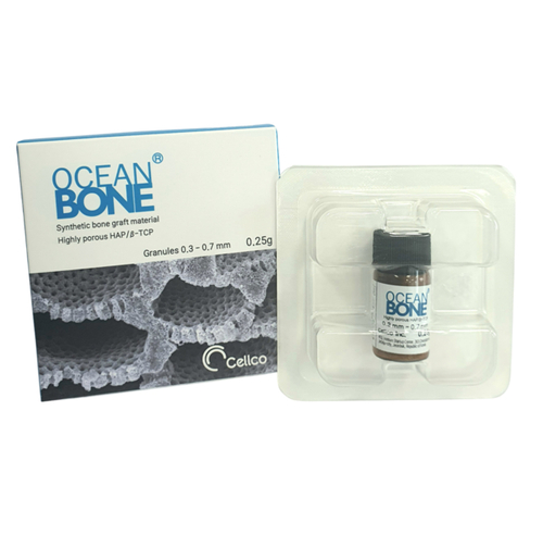 셀코가 독자개발한 골이식재 오션본