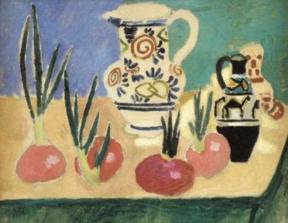 앙리마티스, 분홍 양파들이 있는 정물 1906년 그림2