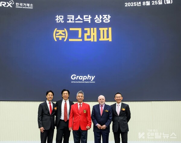 3D 프린팅 기반 투명교정장치 전문기업 그래피( 대표 심운섭 318060)는 지난 25일 코스닥 시장에 신규 상장했다. 덴탈뉴스