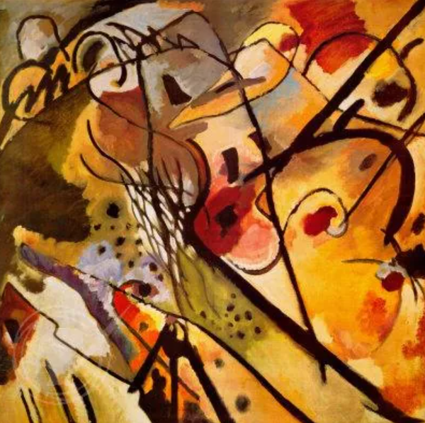 그림 1  바실리 칸딘스키 , 즉흥작품 23번, 1911년